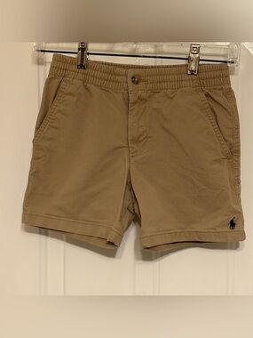 Polo Ralph Lauren Boy's Size 10 Khaki Shorts w/Blue Polo Pony